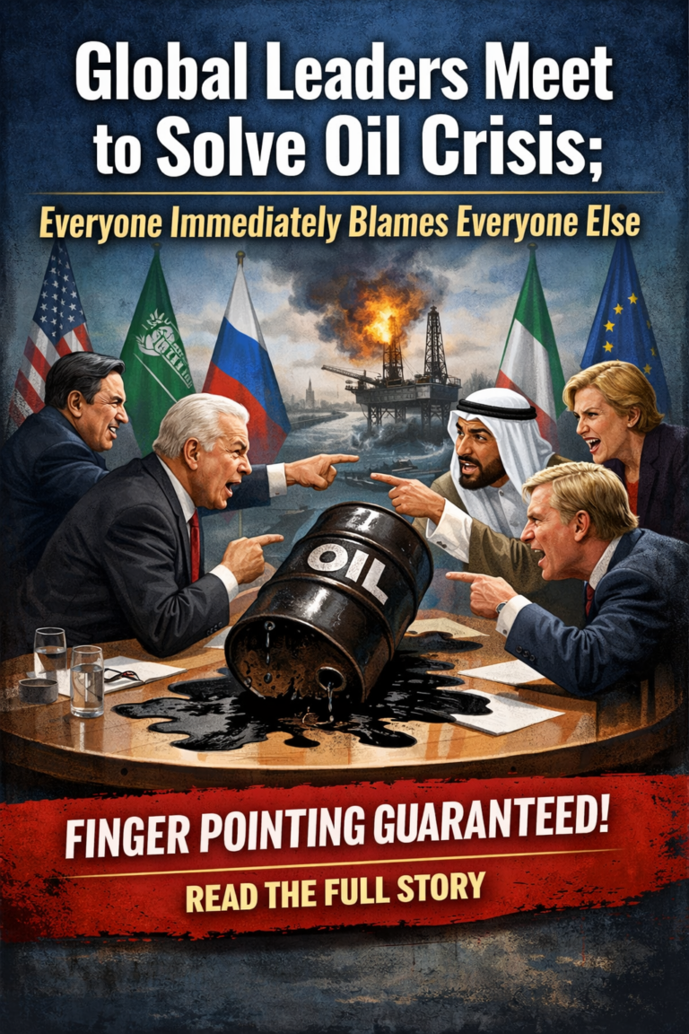 World leaders gathered to fix the oil crisis.