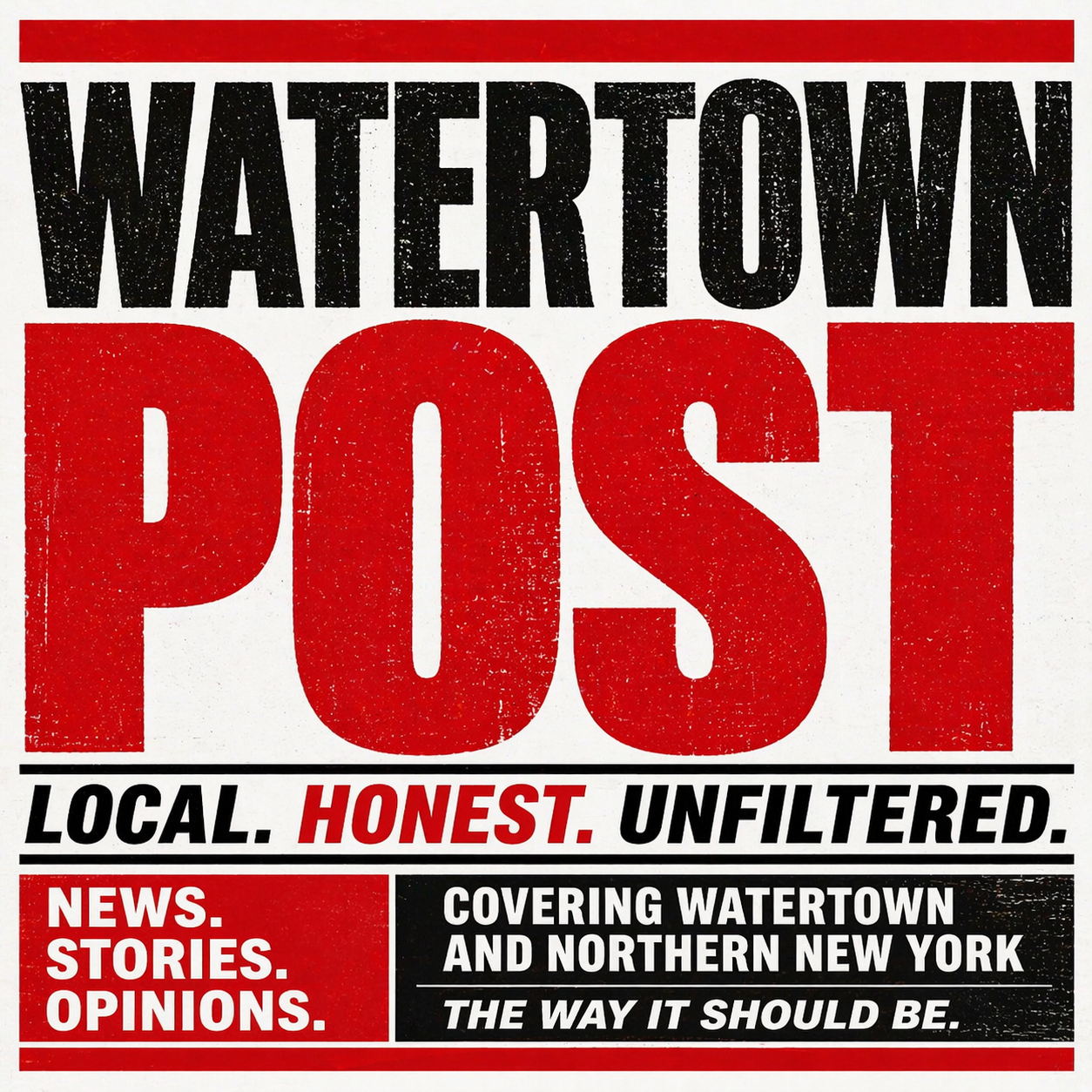 The Watertown Post logo displayed as a promotional image advertisement in the Digital Media USA website widget area, directing readers to local news, community coverage, opinion, and regional stories from Northern New York.